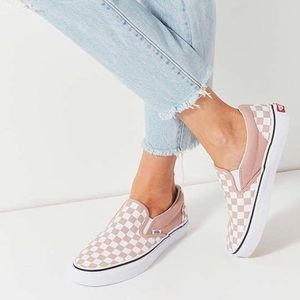 Pink Checkered Vans